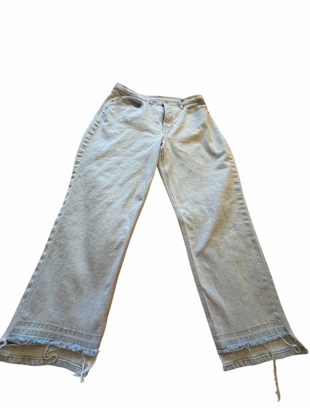 Old Navy Distressed Light Wash/Button Fly/High Waisted-Size 16